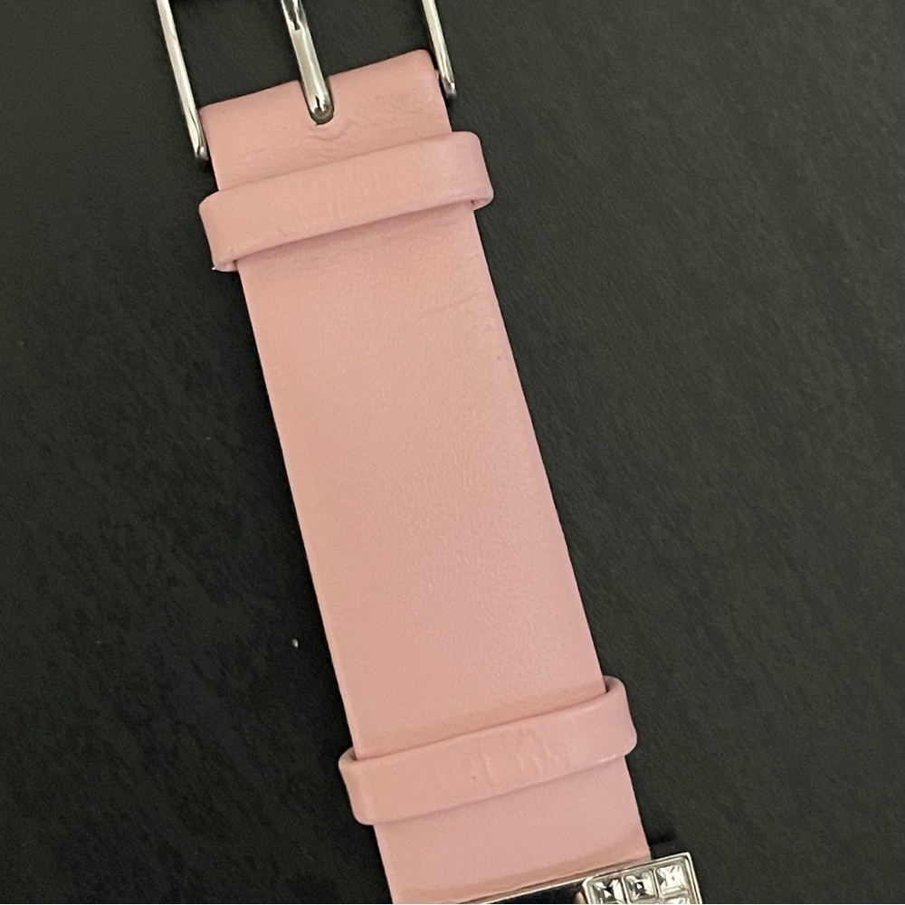 Swarovski Women's Watch Crystal Accents Light Pink Strap Vintage - Picture 9 of 14